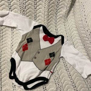 Tuxedo onesie